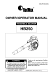 RedMax HB250 Specifications