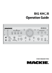 Mackie BIGK NOB Specifications