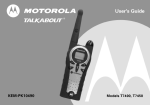 Motorola T7450 User`s guide