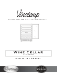 Vinotemp VT-50SBW Operating instructions