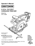 Craftsman 973.112930 Operator`s manual