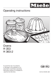 Miele H 353 Operating instructions