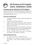 Ralink Wireless-N PCI Adapter Installation guide