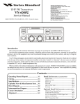 Vertex Standard VX-4000 Service manual