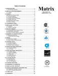 Matrix M100V Specifications