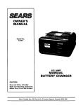 Sears 47002 Owner`s manual