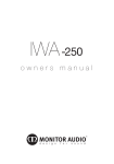 Monitor Audio IWA-250 Specifications