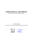 Moxa Technologies INTELLIO C218 User`s manual