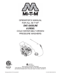 Mi-T-M CWC-GASOLINE Operator`s manual