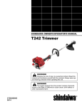 Shindaiwa T242 Operator`s manual