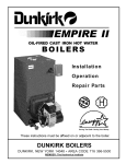 Dunkirk Empire II Owner`s manual