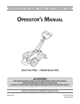 MTD 450 SERIES Operator`s manual