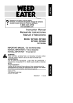 Weed Eater WEB 200 Instruction manual