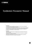 Yamaha Synthesizer Parameter Manual