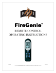 Regency FireGenie Operating instructions