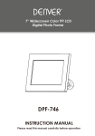 Denver DPF-746 Instruction manual