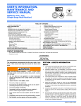 York FG8 SERIES Service manual