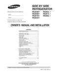 Samsung RS264A Series Owner`s manual
