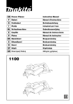 Makita 1100(MJ) Instruction manual