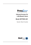 Multitech MTPSR2-201 User guide