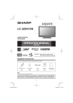 Sharp LC-32D47UN Operating instructions