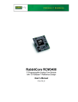 Rabbit RCM3400 User`s manual