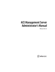 ACE Management Server Administrator`s Manual