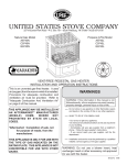 United States Stove C9740N Specifications