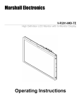 Marshall Electronics V-R201-IMD-TE Operating instructions