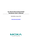 Moxa Technologies UC-8430 User`s manual