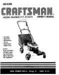 Craftsman 917.372470 Owner`s manual