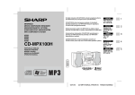 Sharp CD-MPX100H Specifications