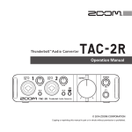 Zoom Thunderbolt TAC-2 Specifications