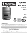 Westinghouse WGRTLP199 Specifications