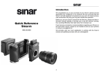 Sinar m 493.03.000 Instruction manual