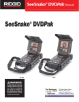 RIDGID SeeSnake DVDPak Operator`s manual