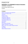 Zhone SNE2000G-S Instruction manual