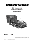 Yazoo/Kees ZKWQL48190 Operator`s manual