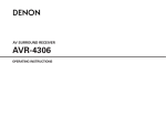 Denon MULTEQXT AVR-4306 Operating instructions