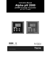 EUTECH INSTRUMENTS ALPHA RES 1000 RESISTIVITY CONTROLLERTRANSMITTER Instruction manual