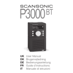 Scansonic P3000 User manual
