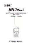 AOR AR-Mini Specifications