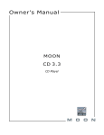 moon CD 3.3 Owner`s manual