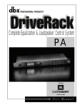 dbx DriveRack 480 User manual