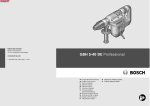 Bosch GBH 5-40 DCE Professional Operating instructions