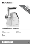 Silvercrest SFW 350 C1 Operating instructions