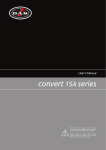 D.A.S. Convert 15A Series User`s manual