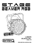 Briteq STAGE BEAMER RGB - V1.0 Specifications