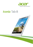Acer Iconia Tab 8 User`s manual