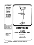 Craftsman 113.213170 Owner`s manual